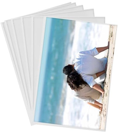 OUZHOU Magnetic Photo Frames for Fridge, 15pcs Magnetic Picture Frame 6x4in (15x10cm) Magnetic Photo Frame Magnets Photo Sleeves, Strong Photo Magnets for Fridge, Magnetic Frame for Kids Adult Family