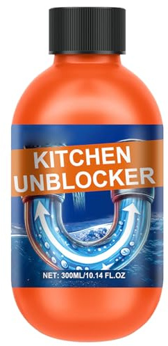Powerful Pipe Dredging Agent,Powerful Sink and Drain Cleaner,Sink Drain Unblocker,Sink Drain Cleaner for Kitchen Toilet,Drain Cleaning Foam to Unblock & Eliminate Odour 300ML