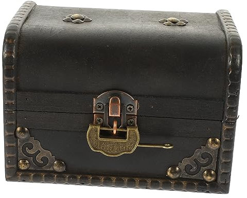 Cabilock Holz Schmuckkasten Vintage Dekorativer Aufbewahrungsbehälter Für Ringe Ohrringe Retro Schmuck Organizer Mit Ausreichend Platz Für Nachttisch Und Schreibtisch Einzigartiges