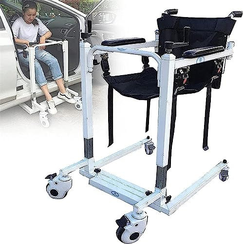 Faltbarer Transportrollstuhl mit hoher Rückenlehne, abnehmbarer Kopfstütze und 180° Vollneigung, leichter Roller mit 100 kg, Kapazität für Erwachsene