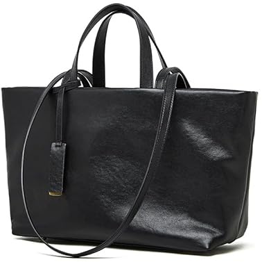 MoreFarther Echtes Leder Tote Bag Handtasche Damen Mittelgroß, Shopper Tasche Schultertasche mit Magnetverschluss, Henkeltaschen Handbags Beuteltasche für Arbeit Uni Pendeln
