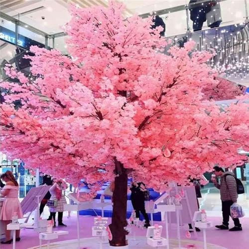 Künstliche Pflanzen Deko Baum Großer Künstlicher Kirschblütenbaum In Rosa, Künstliche Seidenblumen, Kunstblumenpflanze, For Partydekoration Im Innen- Und Außenbereich, Restaurant, Einkaufszentrum(001,