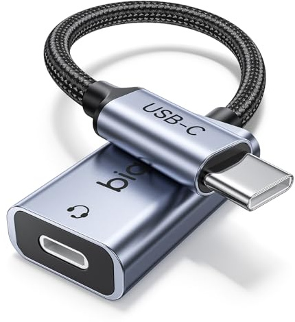 biaze USB C auf Lightning Audio Adapter, Type C Stecker to Lightning Buchse Kopfhörer Adapter, HiFi-Klang Intelligenter Chip kompatibel mit iPhone 17/16/15 Full Series, iPad, Samsung Ohne Ladefunktion