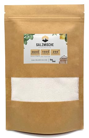 Elektrolyte ohne Zucker I Saunamische für die Zellhydrierung nach der Sauna zur Unterstützung der Elektrolyt-Balance mit 1500mg Citrullin und 250 mg Vitamin C I Mineralsalzmischung 300g