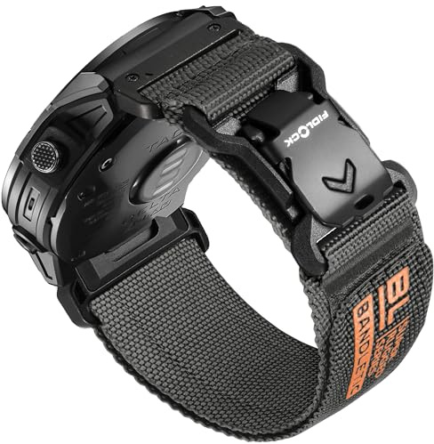 Bandletic Bracelets Nylon 26mm Compatibles avec Garmin Fenix 8 51mm
