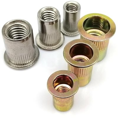 5/10 Uds UNC 6#-32 8#-32 10#-24 1/4-20 5/16-18 3/8-16 1/2-13 carbono 304 cabeza plana de acero inoxidable Rivnut Nutsert remache for insertar tuerca(304 stainless steel,5pcs 3 I 8-16)