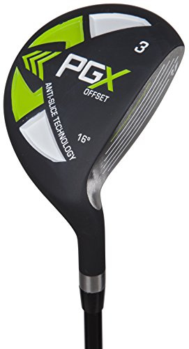 Pinemeadow Golf herr 12392 PGX Offset 3 trädriver, svart/grön, höger hand
