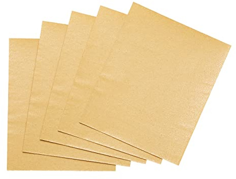 Fit For The Job 5 hojas grandes de tamaño A4 Papel de lija de grado grueso para lijar madera, muebles, metal, yeso para mejoras en el hogar, decoración y más, 11 x 9 pulgadas (230 x 280 mm)
