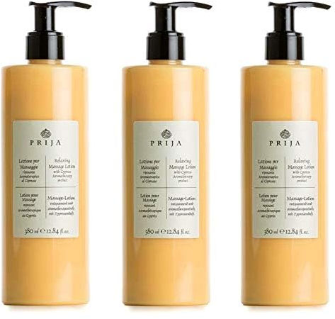 Prija Relaxing Massage Lotion with Cypress 3X 380 ml Wellness Spa Hotel
