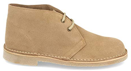 Botas Desierto Safari para Mujer y Hombre con Piel Serraje, Suela Crepe Antideslizante y Cordones. Comodas, practicas e Ideales para Otono-Invierno.