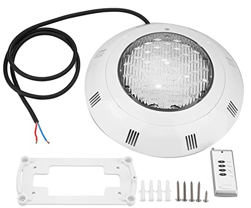 Raguso 30 W LED-RGB-Schwimmbadbeleuchtung, mehrfarbig, wasserdicht, helle Unterwasserlampe mit Fernbedienung für Teichbrunnen