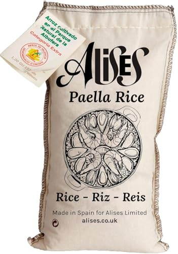 Alises - 1 Kg Riz à Paella Bahia D.O. Valencia - Arroz Bahia, Riz blanc espagnol de qualité supérieure