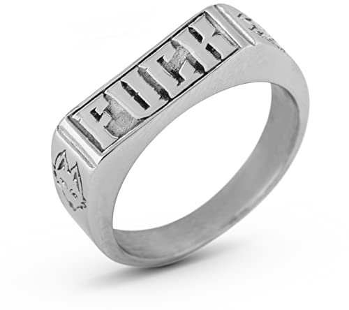 Akitsune Fuck Statement Ring | Stapelbarer Ring Herren Frauen Edelstahl Designer Silber - US 11