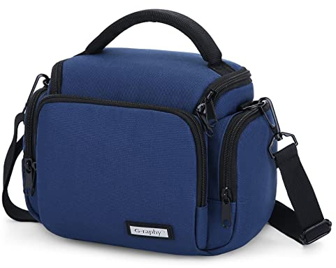 BAIGIO Housse pour Appareil Photo Reflex étanche Sacoche d'Appareil Photo Numérique Sac Bandoulière pour Canon Nikon Sony Panasonic