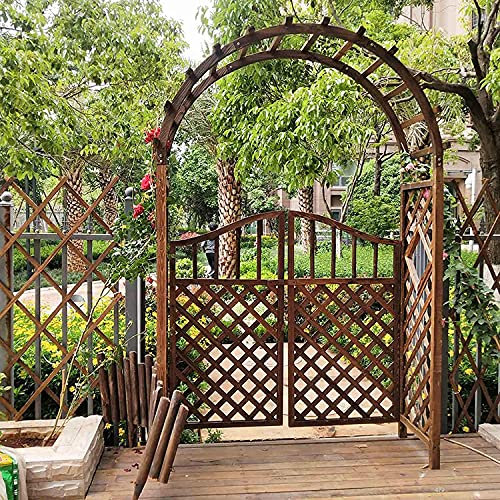 CHFQ Tonnelle d'arche de Jardin en Bois, Arche de Rose Robuste, Treillis d'arches de Mariage en Plein air, Robuste et Durable, Anti-Corrosion 1,2 m/3,9 pi, 1,4 m/4,6 pi, 1,4 m/4,6 pi