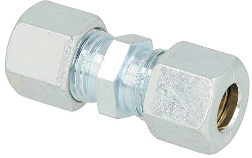 Ermeto Schneidringverschraubung Winkel Kupplung 4-35 mm für Gasrohr & Ölleitung (Gerade 12 x 12 mm)