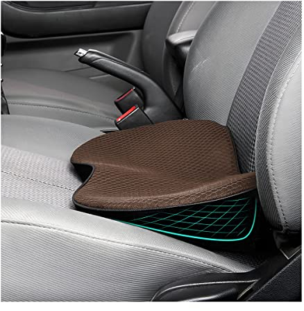 CGEAMDY Keilkissen Autositz Sitzkeilkissen für Auto, Autositzkissen Memory Foam Keilkissen, Ergonomisches Memory Foam Kissen, für Auto, Bürostuhl, Bett (Braun)