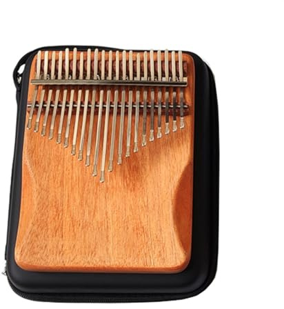 21 Tasten C-Ton Mahagoniholz ​​Kalimba Daumenklavier Musikinstrumente Mit Stimmhammer Und Koffer Tragbare Kalimba Instrument