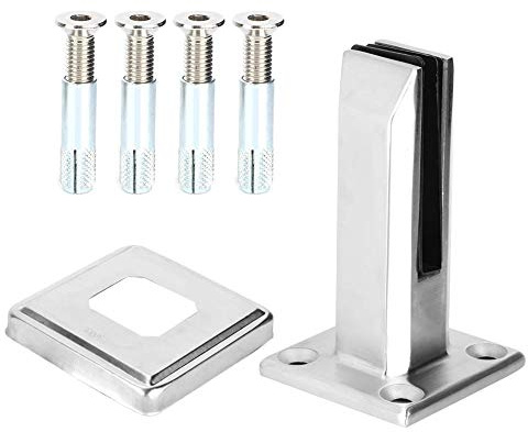 Otufan Escaliers Sur Pied En Acier Inoxydable, Robinets En Verre Pour Piscine De Balcon, Pince De Garde-Corps De Balustrade, Accessoires De Piscine