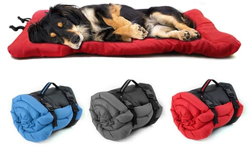 LINGXIYA wasserdichte Hundematte, Faltbar Reisedecke für Hunde, Tragbare Hundebett, Hundematte mit rutschfeste Unterseite, Geeignet für Outdoor-Reisen und Camping, Hundekiste, Sofa, Boden