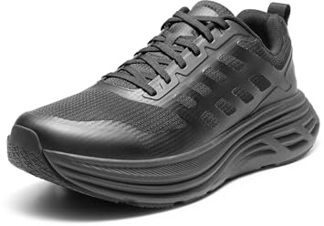 NORTIV 8 Men's Walking Running Tennis Cushioning Shoes ActiveFloat Non Slip Athletic Gym Workout Jogging Comfortable Sneakers,Size 10.5,All Black,SNWS245M