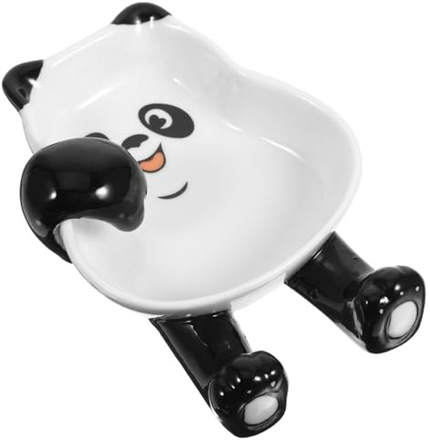 IMIKEYA Panda Repose-Cuillère En Céramique Mignon Porte-Cuillère Porte-Louche Porte-Cuisinière Ustensile Repose-Cuillère Pour Comptoir De Cuisine Cuisinière