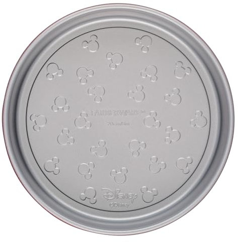 Farberware Disney Bake with Mickey Mouse Moule à gâteau anti-adhésif rond 20,3 cm – Rouge et gris