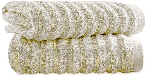 Towelogy Bamboo Hand Towels 2-Pack 50x80 cm Fast Drying and Absorbent Wash Cloths for Multipurpose Use | OEKO-TEX CERTIFIED (Latte, L - 50x80 cm)