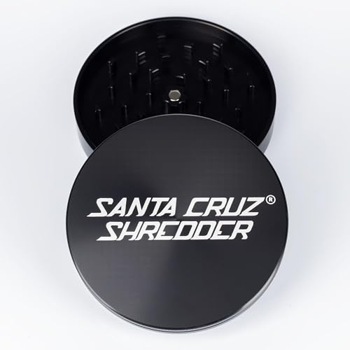 Santa Cruz Shredder Jumbo Spice Grinder 2-Piece Metal Black