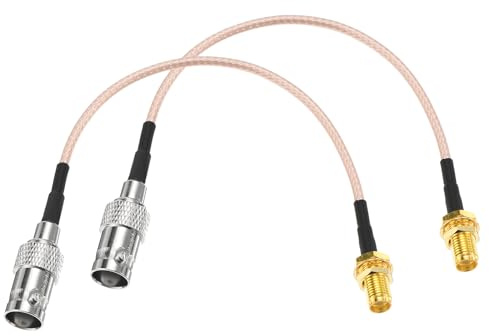 DMiotech 2 Pcs RG316 Coaxial Cable 6 BNC Female to SMA Female Connectors Adapter 50 Ohm Antenna Extension Cable for Router Antenna GPS LAN Common Devices