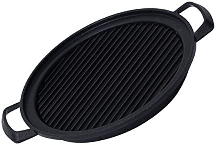 CAXUSD BBQ Stove Non-Stick Grilling Pan for Barbecue for Indoor Use for Small Spaces Suitable for Steak and Grilling Kitchen BBQ Tray for Easy Cleanup