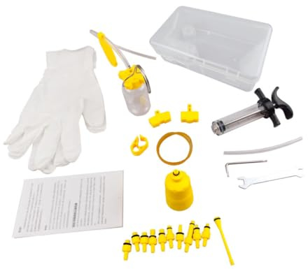 LOORGVEL 1set Brake Oil Bleed Kit for Mountain Bikes Professional Disc Brake Filling Tool for Efficient Oil Change Accessories