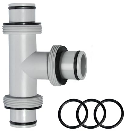 Filter Pump Hose Connector, T Joint Pool Hose Connector 1.5’ to 1.5’, Pool Hose Connector for Pool Hose Adapter and Filter Pumps