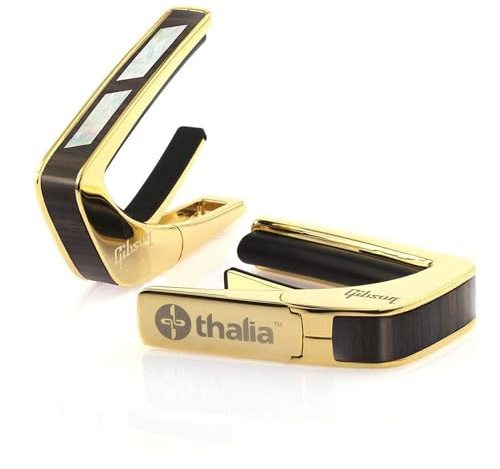 Gibson by THALIA Kapodaster mit Gold-Finish, Rosenholz mit Split Parallelogramm Griffbrett-Marker