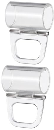 PartyKindom 2stücke Transparente Griffstücke Aus Kunststoff Schnurlose Zuggriffe Durchsichtige Jalousie-clips Für Fenster Zubehör Für Vorhänge Und Jalousien