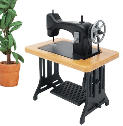 Miniatur-Nähmaschine - Vintage Nähmaschine Dekoration Klein Sammlermodell | Mini Retro Nähmaschine Deko Kleine Dekoration für Handwerk Dekoration für meine