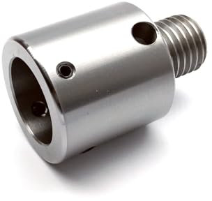 JOXLOVER Mandrin de Tour, M33x3.5mm M33 1-1/4 po X 8 1X8 Tour à Bois poupée Adaptateur de Broche insérer Support de Bague pour Tours généraux et Machines industrielles(9084)