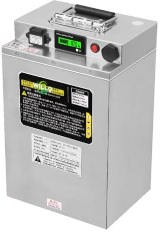 WILLQ Batería de fosfato de Hierro y Litio LiFePO4 de 48V 60V 72V 30Ah 35Ah 40Ah para Carrito de Golf, Caravana, RV, Motor Modificado de 0 a 3000W con Cargador y BMS,72v,40Ah