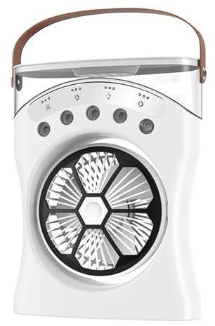 Misting Fan - Desktop Cooling Device, Rechargeable Water Sprayer | Convenient Desktop Fan With Water Mist And Three Speed Settings, Portable USB Rechargeable Misting Fan For Personal Cooling