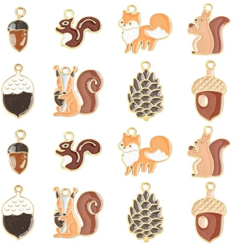 Stiesy Verschiedene Stile Emaille-Charms Emaille-Anhänger für DIY-Armbänder Halsketten Basteln Ohrringe Ornamente Zubehör Dekor