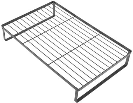 INOOMP Supporto per Cucina in Ferro Nero Multifunzionale per Fornelli e Piani Cottura a Induzione, Design Stabile e Organizzatore per Cucina Domestica e Ristoranti