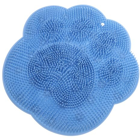 Mipcase Tappetino per Piedi da Doccia in Tpr Scrubber Massaggiante Ventosa Antiscivolo Pratico per Pulizia Quotidiana e Esfoliazione dei Piedi