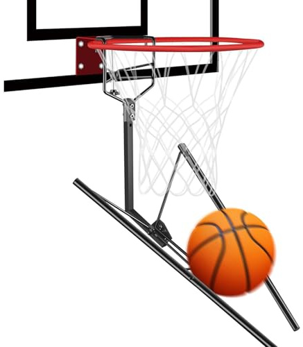 Bewinner Basketball-Return-Aufsatz, Stabile Basketball-Return-Trainingshilfe aus Metall, Einfache Installation, Robustes Basketball-Zubehör für Training und -Schießübungen
