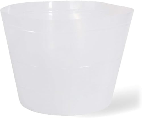 VIVANNO Kunststoffeinsatz für Pflanzkübel - Flexibel, 60x45 cm, Transparent | Wasserdichter Pflanzeinsatz zum Zuschneiden, 91 Liter Volumen, passend für runde Blumenkübel mit großem Durchmesser