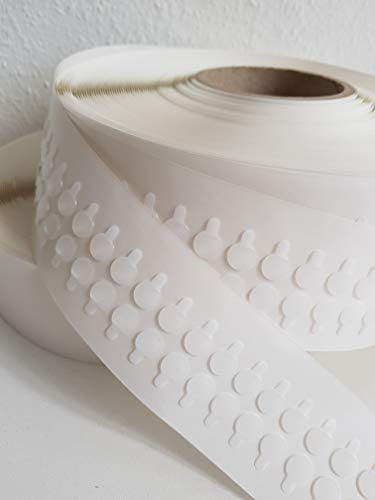 ACRYLAT KLEBEPUNKTE extra stark, doppelseitig klebend, ablösbar 1mm Dick Ø 10 mm (Ø 10 mm, 250 Stück)