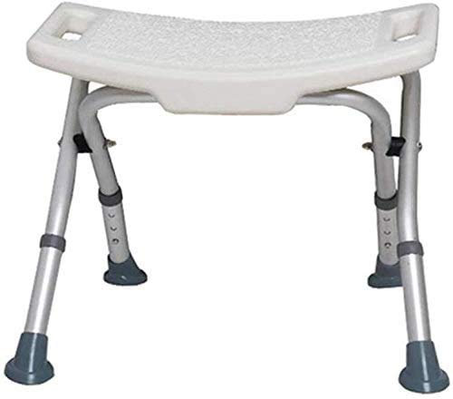 NZDY Home Essentials, Duschsitzhocker Aus Edelstahl, Faltbarer Duschstuhl Anti-Rutsch-Matten-Dusche Älterer Badesitzhocker