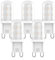 RuLEDne Bombilla LED G9 2W Sustitución para bombilla halógena 28W 25W 20W, Bombilla LED G9 Blanco cálido 2700K, AC 220V-240V, CRI 85+, Sin parpadeo, ángulo de 360 grados (2700K 5PCS)