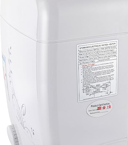 Scaldacqua elettrica istantanea, 8 l, resistente alla pressione, 1500 W, ripiano 30-75 °C, temperatura regolabile, 23 x 21 x 36 cm