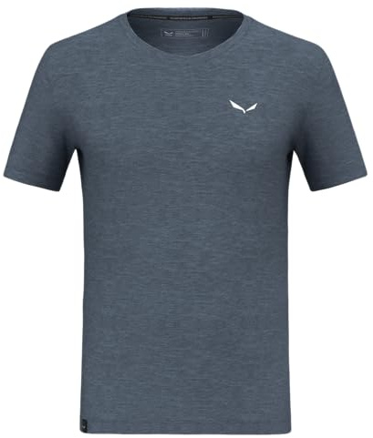 Salewa Eagle Minilogo Merino T-Shirt Men, Java Blue, M