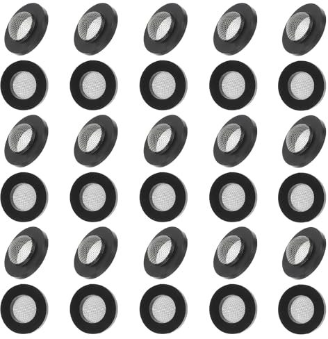 EPLZON 30 Pieces Stainless Steel Filter Hose Washers Rubber Hose Screen Washers Fittings for 5/8 inch Washing Machine and 3/4 inch Garden Hose Connector